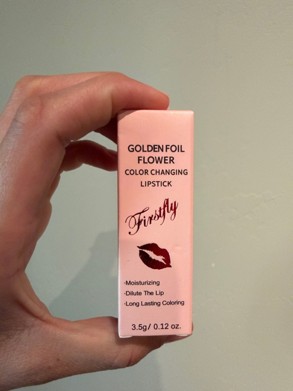 Golden Foil Flower Color-Changing Lipstick - Soft Pink